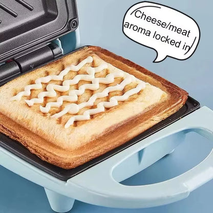 EDTID - Mini sandwichera eléctrica para desayuno, pan, magdalenas, tortillas, huevos, paninis, parrilla, horno, UE
