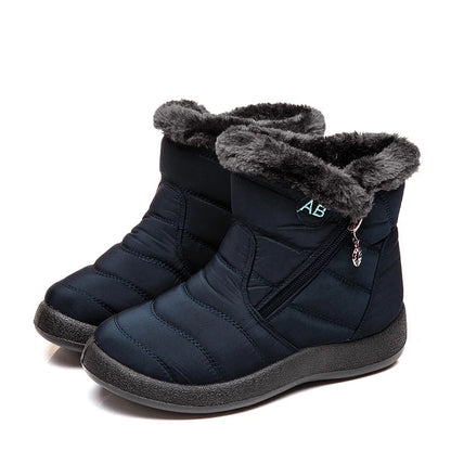 Botas de nieve para mujer, zapatos casuales para mujer, botines impermeables para mujer, botines ligeros de talla grande, botas de invierno para niñas