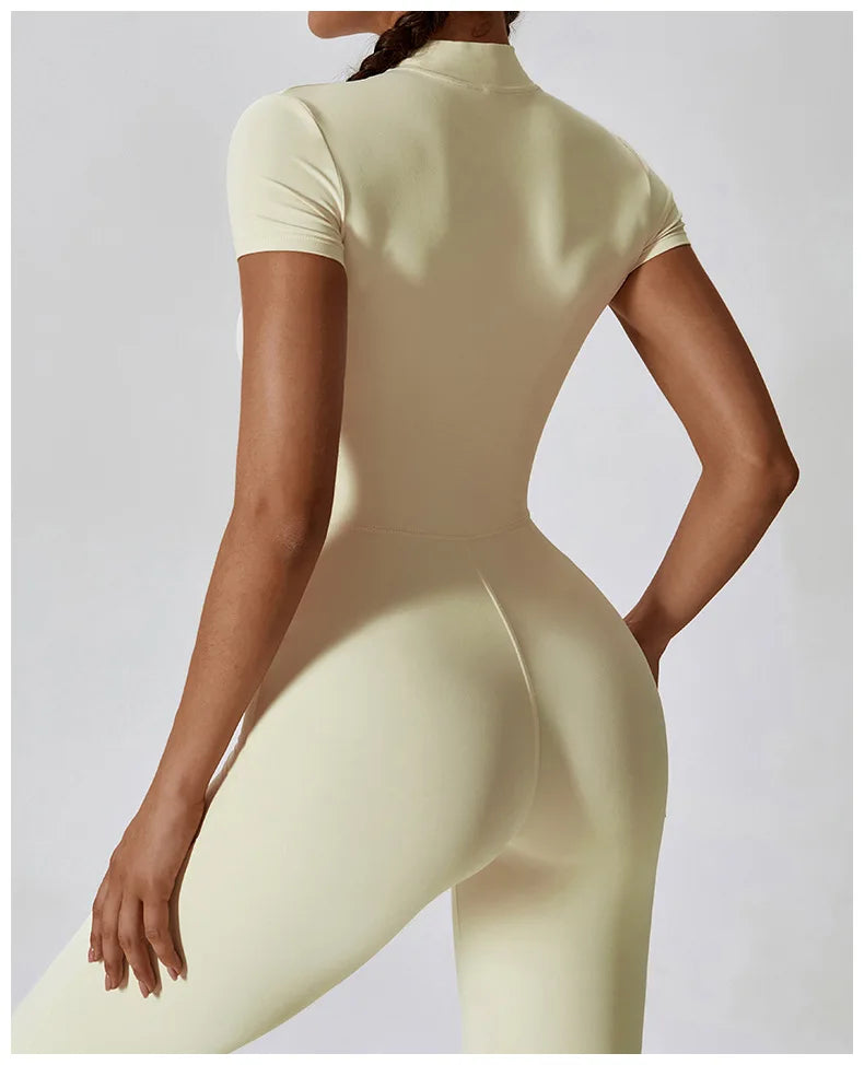 Conjunto de yoga de verano para mujer, ropa deportiva para entrenamiento, mono de gimnasio, mono deportivo siamés para mujer