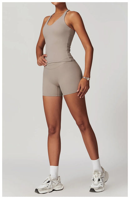 SWELTERING Conjunto de 2 piezas de ropa deportiva para mujer, conjunto de yoga, ropa deportiva para gimnasio, trajes de yoga, conjunto de fitness, chándales, sujetador deportivo, leggings para gimnasio