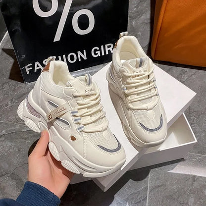 Zapatillas deportivas informales sin cordones para mujer, de piel suave, color blanco, transpirables, suaves y antideslizantes.