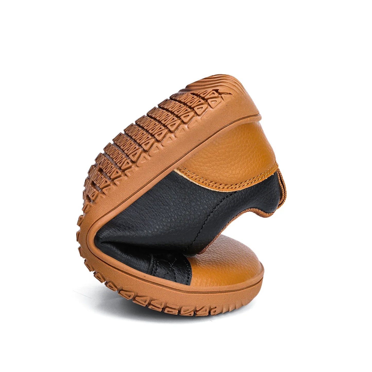 Zapatos descalzos para niños y niñas, zapatillas minimalistas de moda con punta ancha, ligeras, con velcro, de cuero artificial
