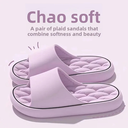 Zapatillas de casa sin cordones para mujer, suela plana, para baño, suela suave, para verano, para parejas, zapatos de hombre modernos, material de PVC, calzado cómodo.