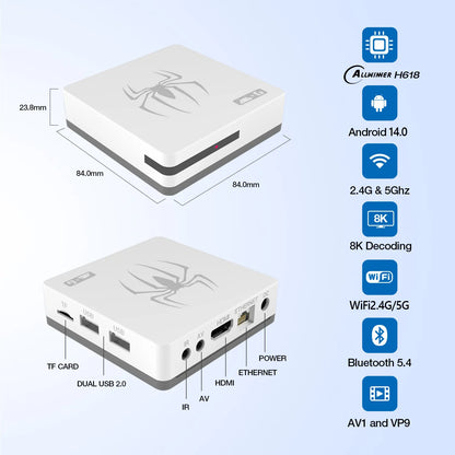Consola de videojuegos retro con más de 20 000 juegos integrados para TV Android Smart 2,4 G 5G Wifi con mando inalámbrico