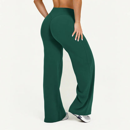 Pantalones rectos de tejido ultrasuave tipo mantequilla para mujer, pantalones de yoga de talle medio, mallas deportivas de tacto natural, leggings de pilates, pantalones deportivos para correr.