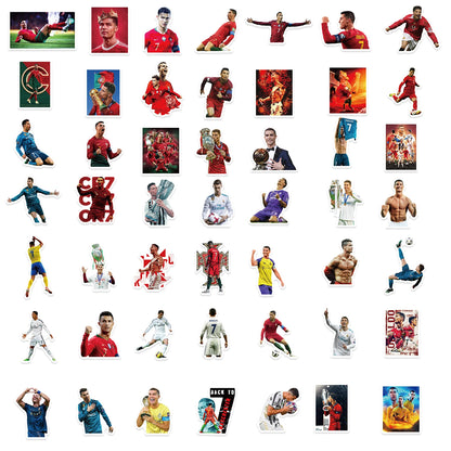 50 pegatinas de estilo deportivo para diario, portátil, equipaje, monopatín, grafiti, juguetes clásicos divertidos.