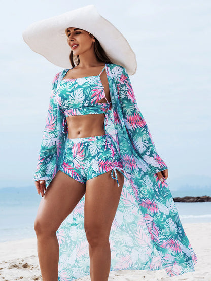 Trajes de baño de verano, conjuntos de tankini para mujer, traje de baño de tres piezas con efecto push up para playa, trajes de baño para piscina, traje de baño para mujer