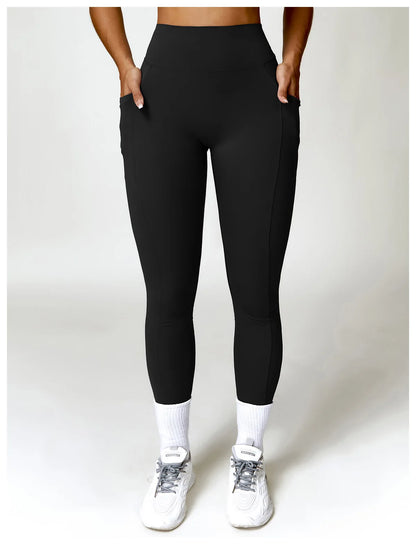 V-shaped Back Yoga Pants High Waist Leggings Gym Workout Tights Sport Women Fitness Female Legging Tummy Control Running Tights