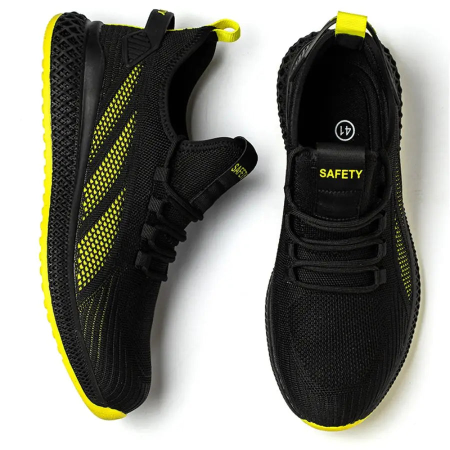 Zapatos de seguridad con puntera de acero para hombre y mujer, zapatillas de trabajo ligeras, zapatos de trabajo a prueba de perforaciones, botas de trabajo de seguridad unisex para la construcción.
