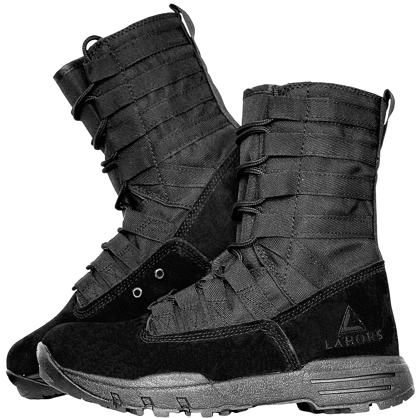 Botas tácticas de combate LAHORS de piel de ante ligera para hombre, ideales para senderismo al aire libre, estilo militar del desierto, transpirables, hasta el tobillo, fabricadas en material sintético.