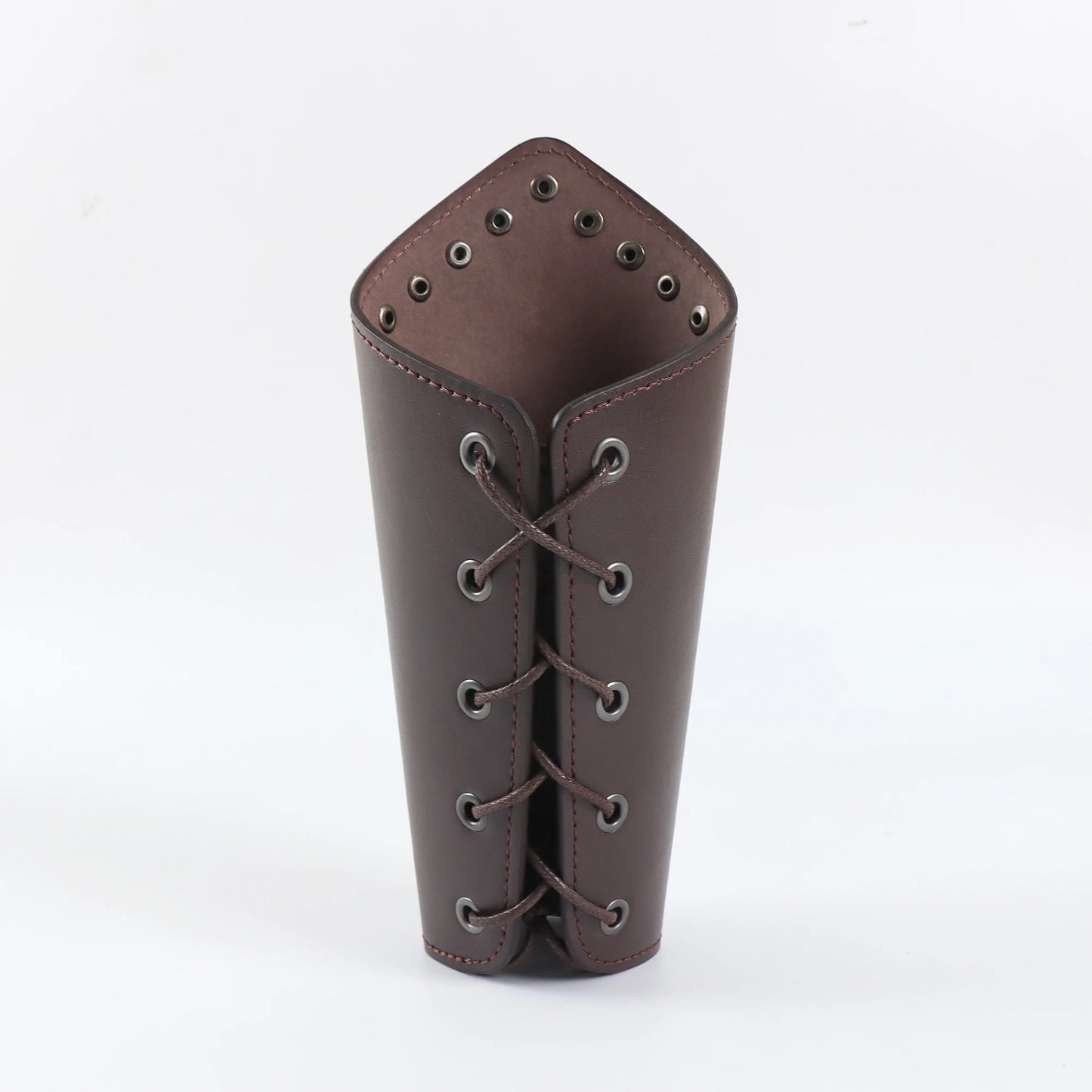 Armadura medieval de cuero sintético para hombre, calentadores de brazos con cordones, guantelete de caballero pirata vikingo, brazalete, accesorios steampunk
