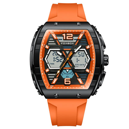 Reloj militar digital LIGE para hombre, resistente al agua hasta 50 m, LED, de cuarzo, deportivo, grande, Masculino