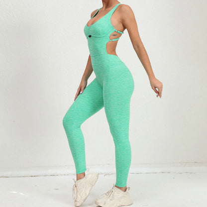Women Gym Jumpsuit Female Yoga Set Workout One-piece Suit Women Sports Push Up Yoga Clothes Backless Activewear Fitness Set