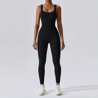Traje de yoga de una pieza sin costuras de primavera, conjunto de entrenamiento de fitness para danza y tonificación abdominal, mono elástico, ropa deportiva de gimnasio con efecto push up