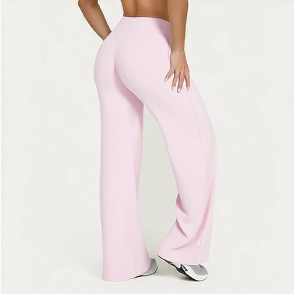 Pantalones rectos de tejido ultrasuave tipo mantequilla para mujer, pantalones de yoga de talle medio, mallas deportivas de tacto natural, leggings de pilates, pantalones deportivos para correr.