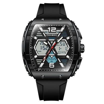 Reloj militar digital LIGE para hombre, resistente al agua hasta 50 m, LED, de cuarzo, deportivo, grande, Masculino