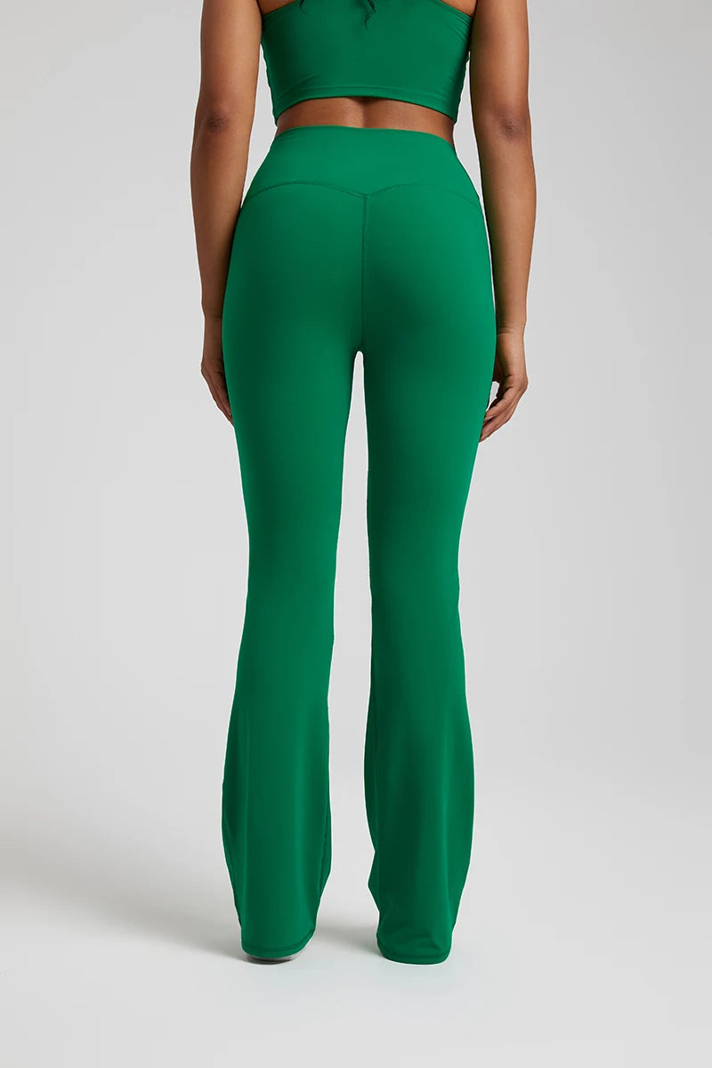 Buttery Soft High Waist Flare Leggings No Front Seam Workout Yoga Flared Pants Full Length Gym Sport Leggings Women Tights