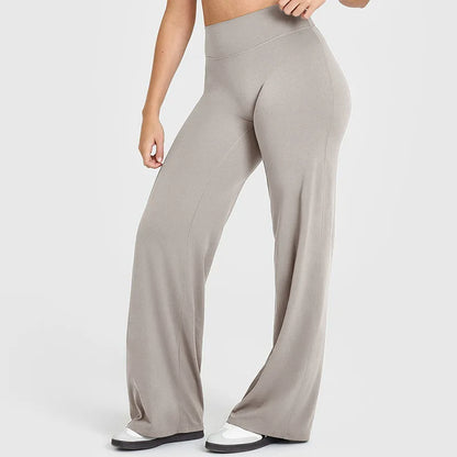 Pantalones rectos de tejido ultrasuave tipo mantequilla para mujer, pantalones de yoga de talle medio, mallas deportivas de tacto natural, leggings de pilates, pantalones deportivos para correr.