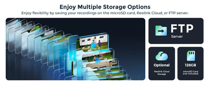 Cámara de seguridad celular REOLINK 4K, SIM 3G/4G LTE, alimentación solar, visión nocturna a color, almacenamiento local/en la nube, cámara exterior con batería