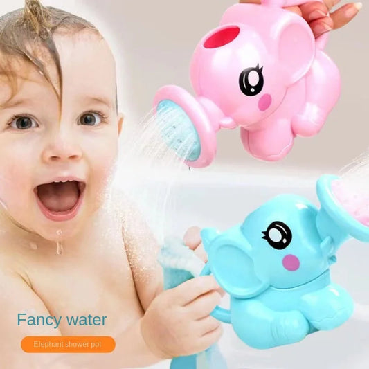 Juguete de baño de plástico con tetera, herramienta de ducha para bebé, regadera de elefante, juguete de baño para niños, rociador de baño de verano