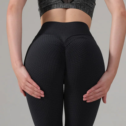 Leggings de yoga push up, efecto trasero fruncido, sin costuras, ropa deportiva, fitness, pantalones de yoga para mujer, colores brillantes, cintura alta, mallas de entrenamiento, pantalones deportivos.