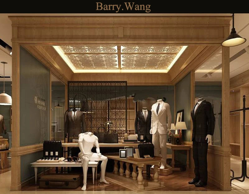 Camisas clásicas negras estampadas y bordadas para hombre, solapa de seda, manga larga, corte formal exquisito, ideales para eventos de negocios y fiestas. Barry.Wang CY-0407