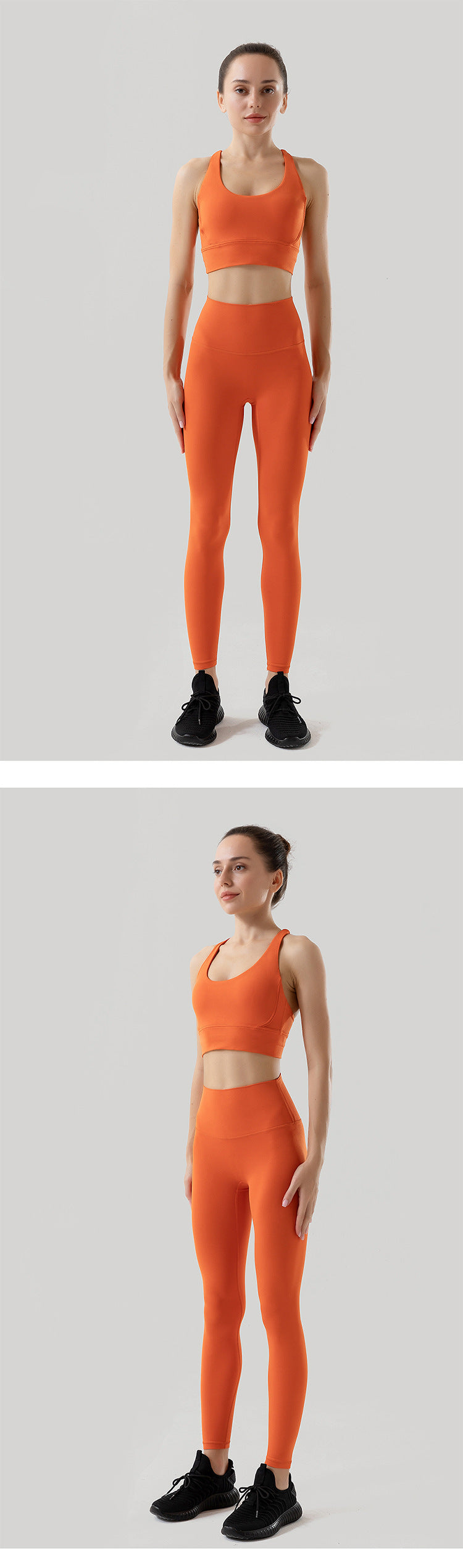 Women's Naked Feeling Sports Bra and Leggings Set - 2 Piece Gym Outfit for Fitness, Yoga Clothes Leggings and Tops Workout Suits