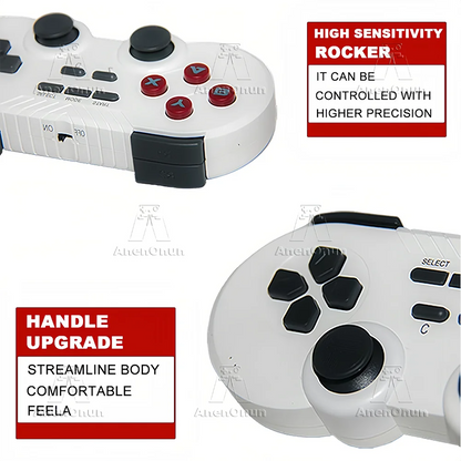 Consola de videojuegos 4K con más de 41 000 juegos, emulador Emuelec 9, entretenimiento familiar, retro arcade, TV, con 2 mandos.