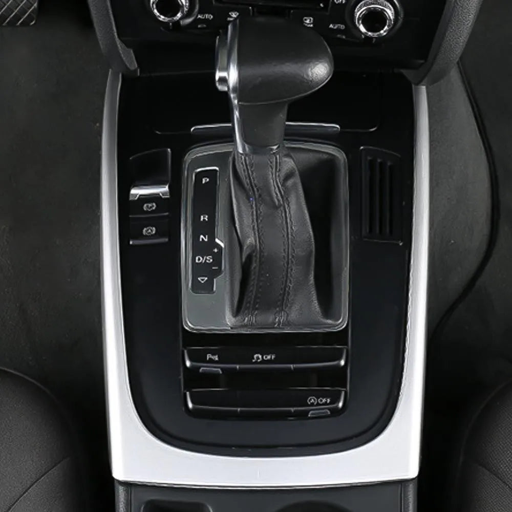 Cubierta decorativa para el marco de la palanca de cambios de la consola central del coche, para Audi A4, A4L, B8, A5 (2009-2016), estilo modificado, accesorios interiores para automóvil.