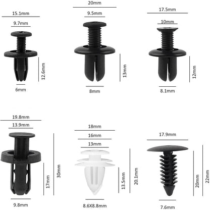 60 piezas de clip de sujeción para coche, tornillos mixtos para Subaru Forester Outback Legacy Impreza XV BRZ Tribeca Trez