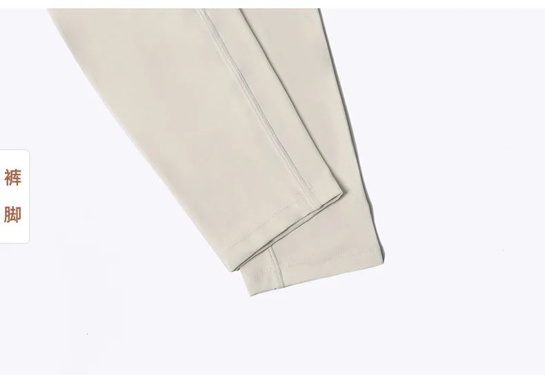 Pantalones de yoga Post-V Bare Sensation, cintura alta, para mujer, realce de glúteos, color melocotón, ideales para ejercicio y fitness.