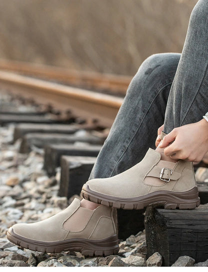 Zapatos de seguridad de moda con puntera de acero para hombre, zapatillas de trabajo, tenis de seguridad, protección industrial para los pies. Originales.