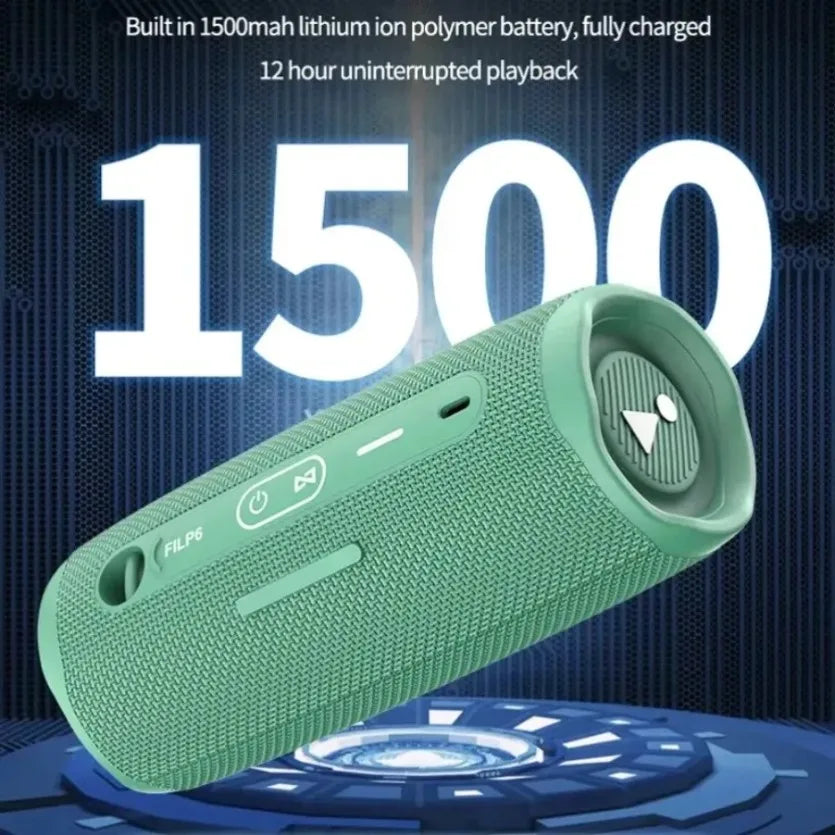 XIKCU Flip6 - Altavoz Bluetooth multifunción, audio TWS, caja de sonido para exteriores, subwoofer portátil, altavoz inalámbrico para cine en casa, doble altavoz