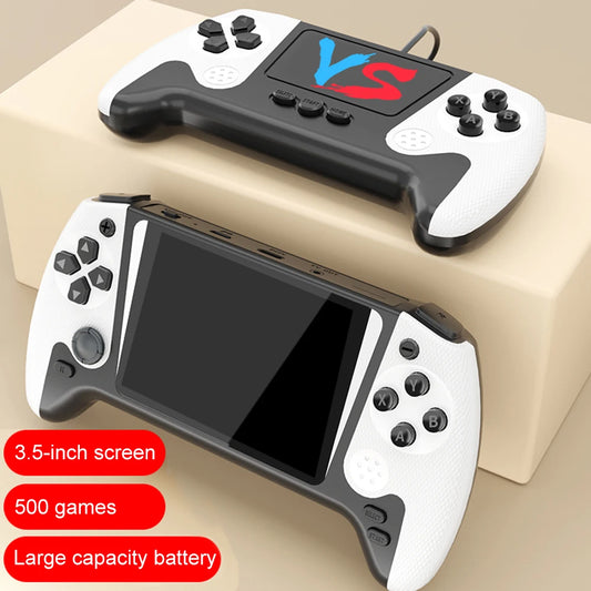 Consola de videojuegos retro con 500 juegos integrados, reproductor portátil de juegos portátil de 1200 mAh, conexión a TV, consola de juegos nostálgica para niños