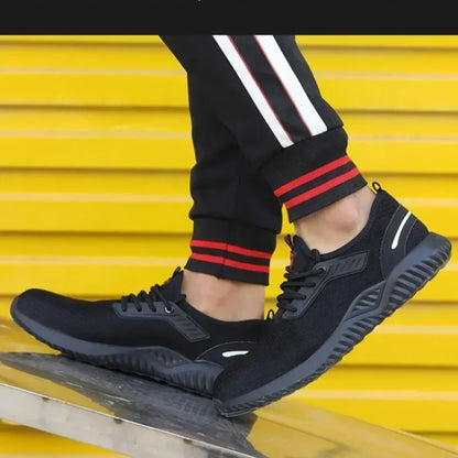 Calzado de protección para hombre, zapatos con puntera de acero, calzado de seguridad, calzado táctico para hombre, zapatillas de moda para hombre y profesionales de la seguridad laboral.