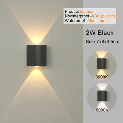 Apliques de pared LED modernos para interiores y exteriores, luces blancas de montaje en pared para sala de estar, pasillo, dormitorio, decoración