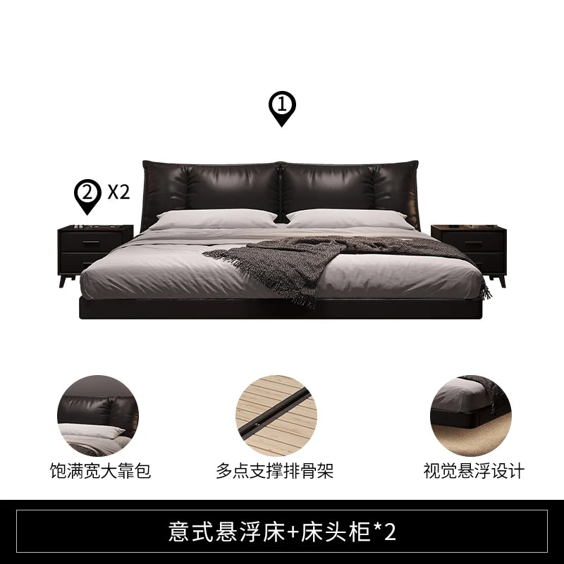 Cama de masaje para dormir de hospital, dormitorio, cama doble para niños, cama moderna, caja fuerte de cuero, suite matrimonial, muebles de salón