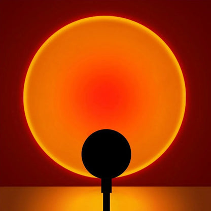 Lámpara de proyección LED de atardecer con arcoíris, luz nocturna de ambiente, luz de relleno para fotografía, artefacto creativo para decoración de habitación, regalo