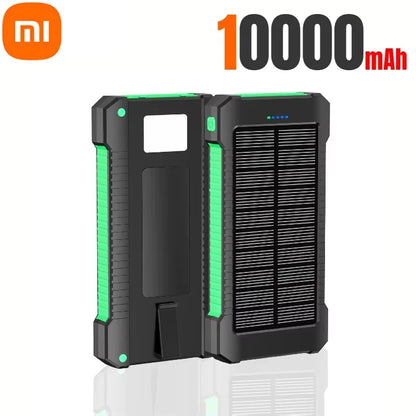 Banco de energía solar Xiaomi de 500.000 mAh, gran capacidad, carga súper rápida, batería externa portátil para exteriores para iPhone, Huawei y Samsung.