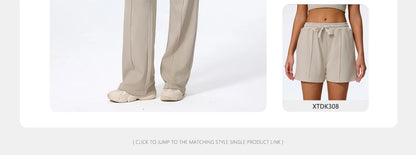 Pantalones deportivos Hearuisavy para mujer, corte recto, con cordón ajustable, bolsillos, para gimnasio, deportes, uso casual, actividades al aire libre, correr, entrenamiento, yoga, pantalones largos.