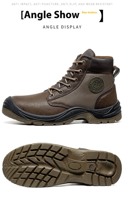 Los zapatos de seguridad para hombre son zapatos de trabajo resistentes a impactos, perforaciones, antiestáticos, antideslizantes, resistentes al desgaste y a las salpicaduras.