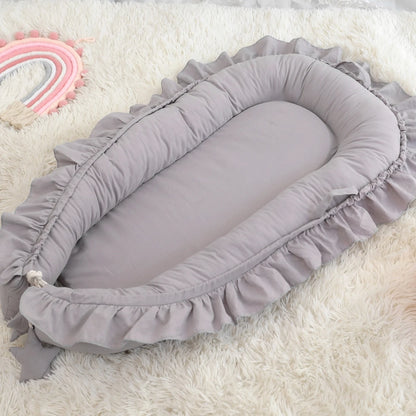 Cuna para bebé, parachoques, nido de bebé, ropa de cama infantil de algodón, nido portátil para recién nacidos, ajustable, portátil, para dormir juntos