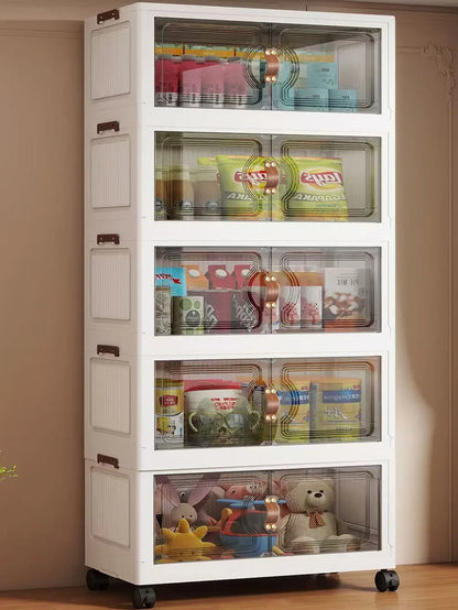 Organizador de armario de almacenamiento multicapa para uso en múltiples escenas Solución de organización del hogar para armarios, despensa o garaje