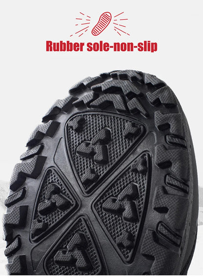 Botas de nieve de invierno para hombre, impermeables, con aislamiento, cálidas y cómodas para exteriores.