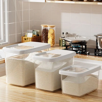 Contenedor de cereales, grano, alimentos, cubo de arroz, tanque, a prueba de humedad e insectos, caja sellada para almacenar arroz, accesorios de cocina