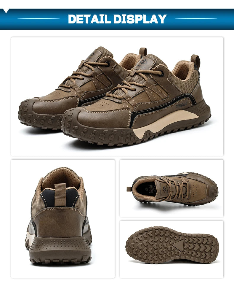 Zapatos de seguridad para hombre, zapatillas de trabajo, botas de seguridad indestructibles, zapatos ajustables con puntera de acero, zapatos deportivos de seguridad, dropshipping