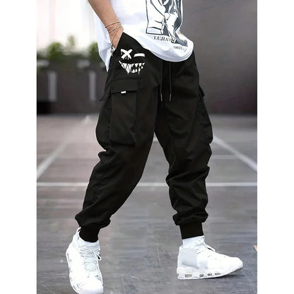 Retro Workwear Loose Sports Men's Casual Pants Straight Leg Trousers Spring Autumn Popular Long Pants Comfortable Fit