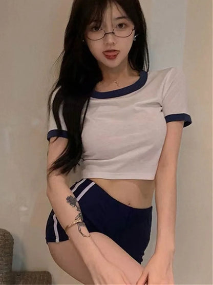 CP5XL Secretary Uniform Cosplay Costume White Shirt Sexy Skirt Women OL Outfit Teacher Roleplay Nightwear Underwear Lingerie