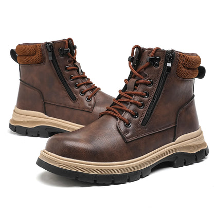 2024 New Safety Shoes Men Anti-smash Anti Puncture Work Shoes Anti Slip Indestructible Shoes Protective Sneakers Men Boots