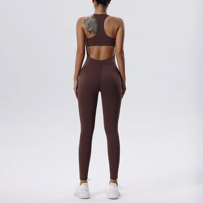 Conjunto de yoga, mono para mujer, para todas las estaciones, informal, deportivo, sin mangas, ajustado, ropa deportiva, todo en uno, mono, ropa para mujer